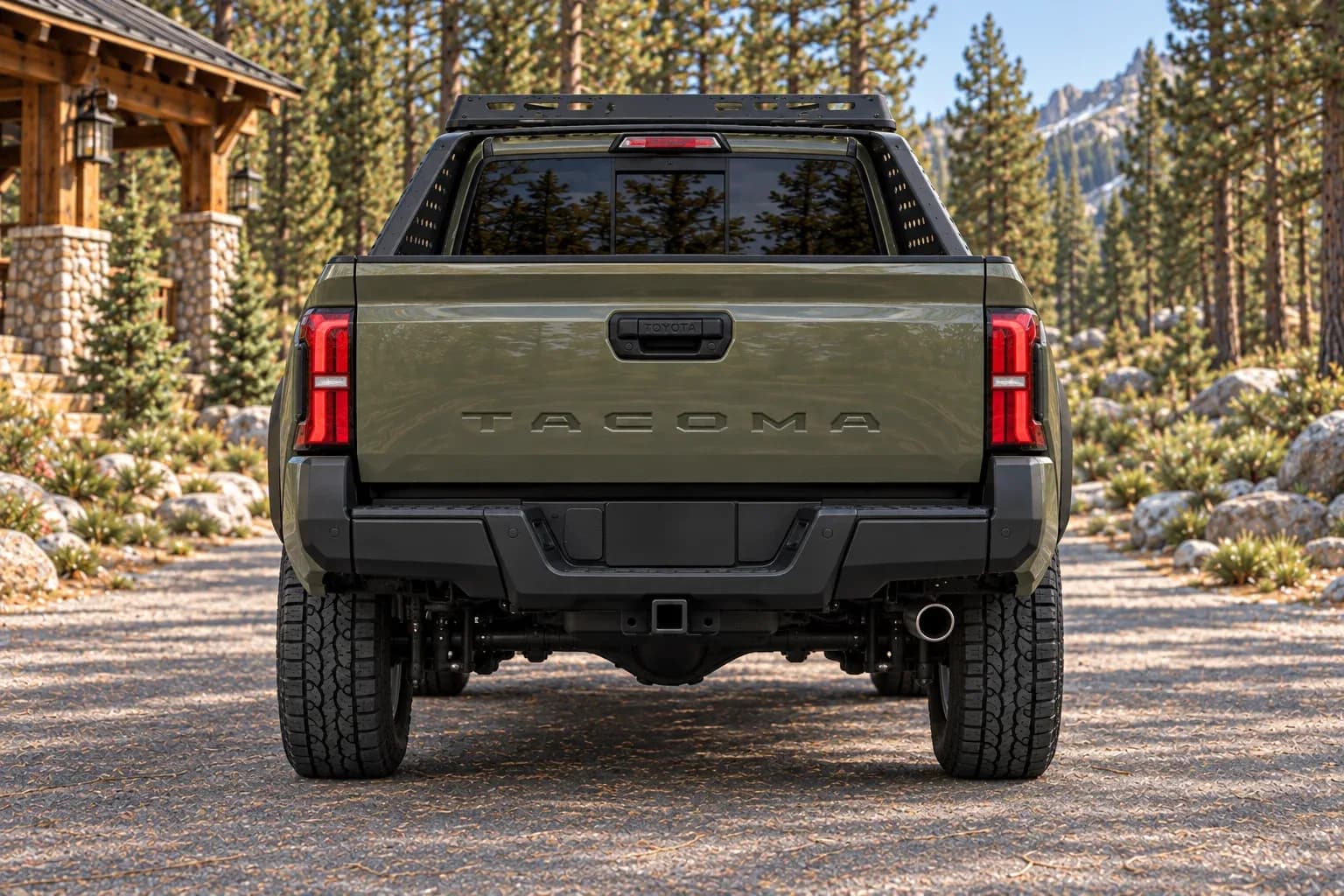 2026 Toyota Tacoma with EW-S-MP-005 wheel, rear 0 view