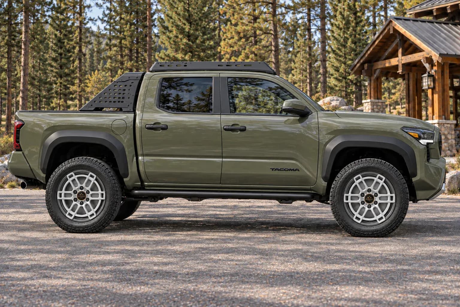2026 Toyota Tacoma with EW-S-MP-005 wheel, side profile view
