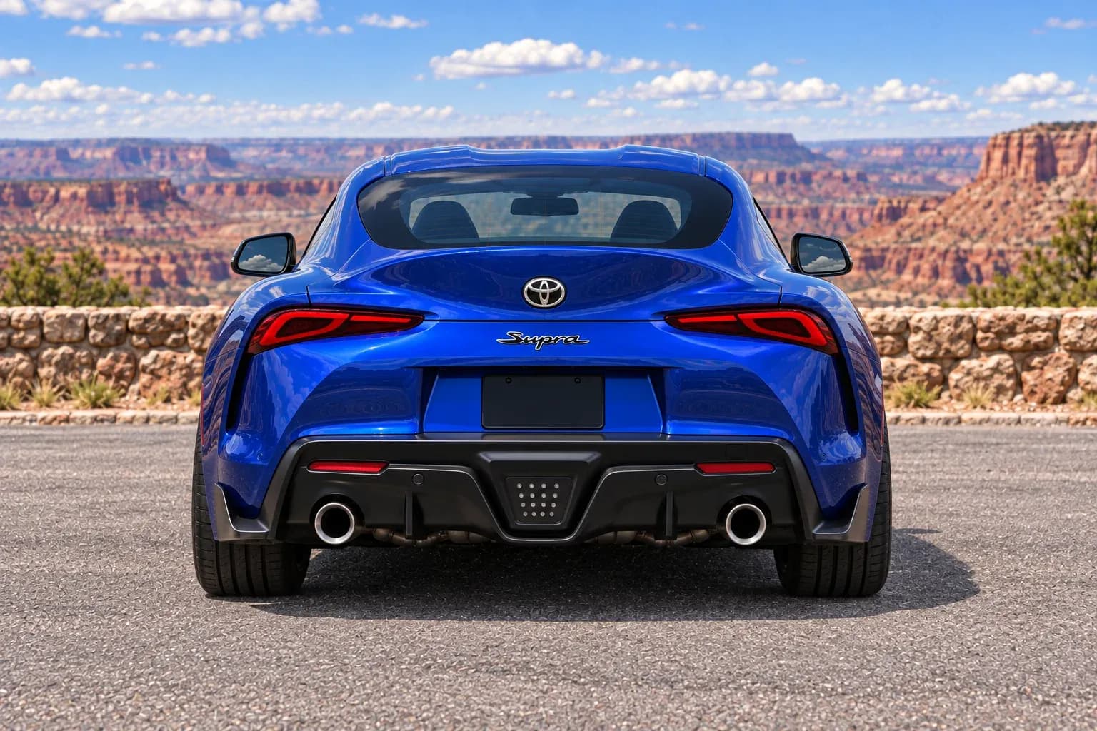 2020 Toyota Supra with EW-S-MP-006 wheel, rear 0 view