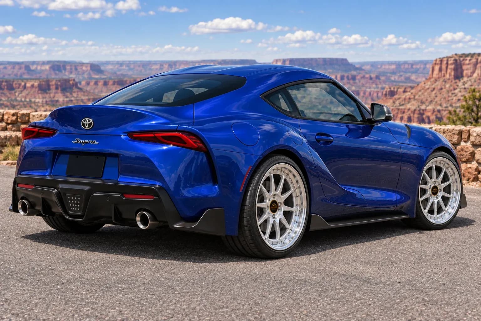 2020 Toyota Supra with EW-S-MP-006 wheel, rear right 45 view