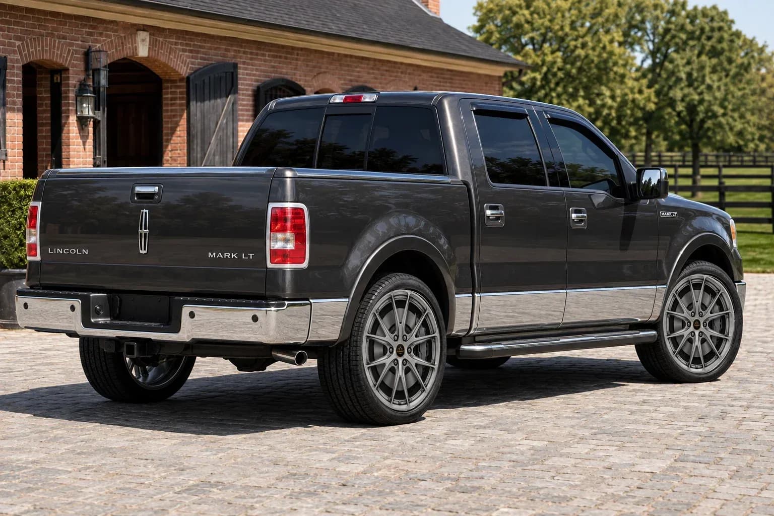 2008 Lincoln Mark LT with EW-S-MP-007 wheel, rear right 45 view